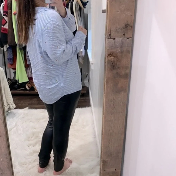 Time and Tru blue striped shirt size XLarge - Picture 5 of 10